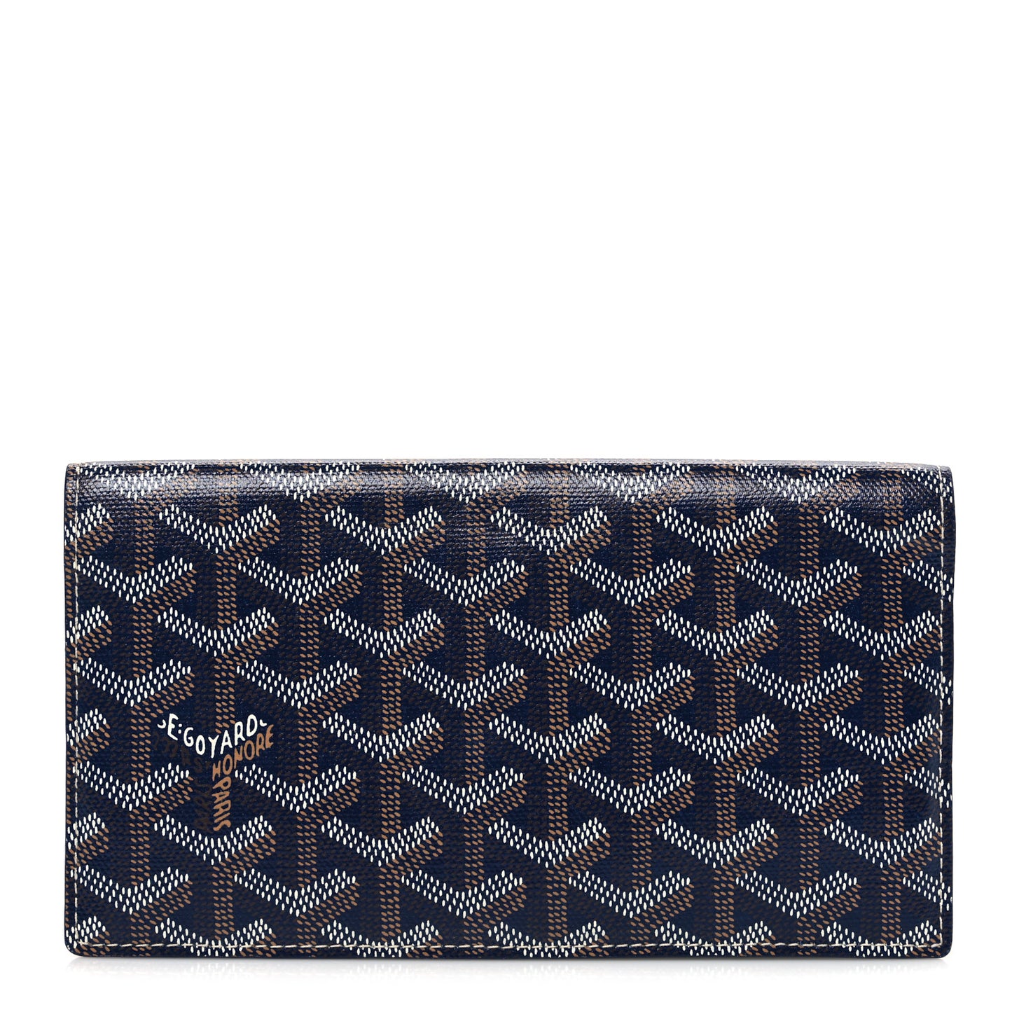 Goyardine Richelieu Wallet Navy