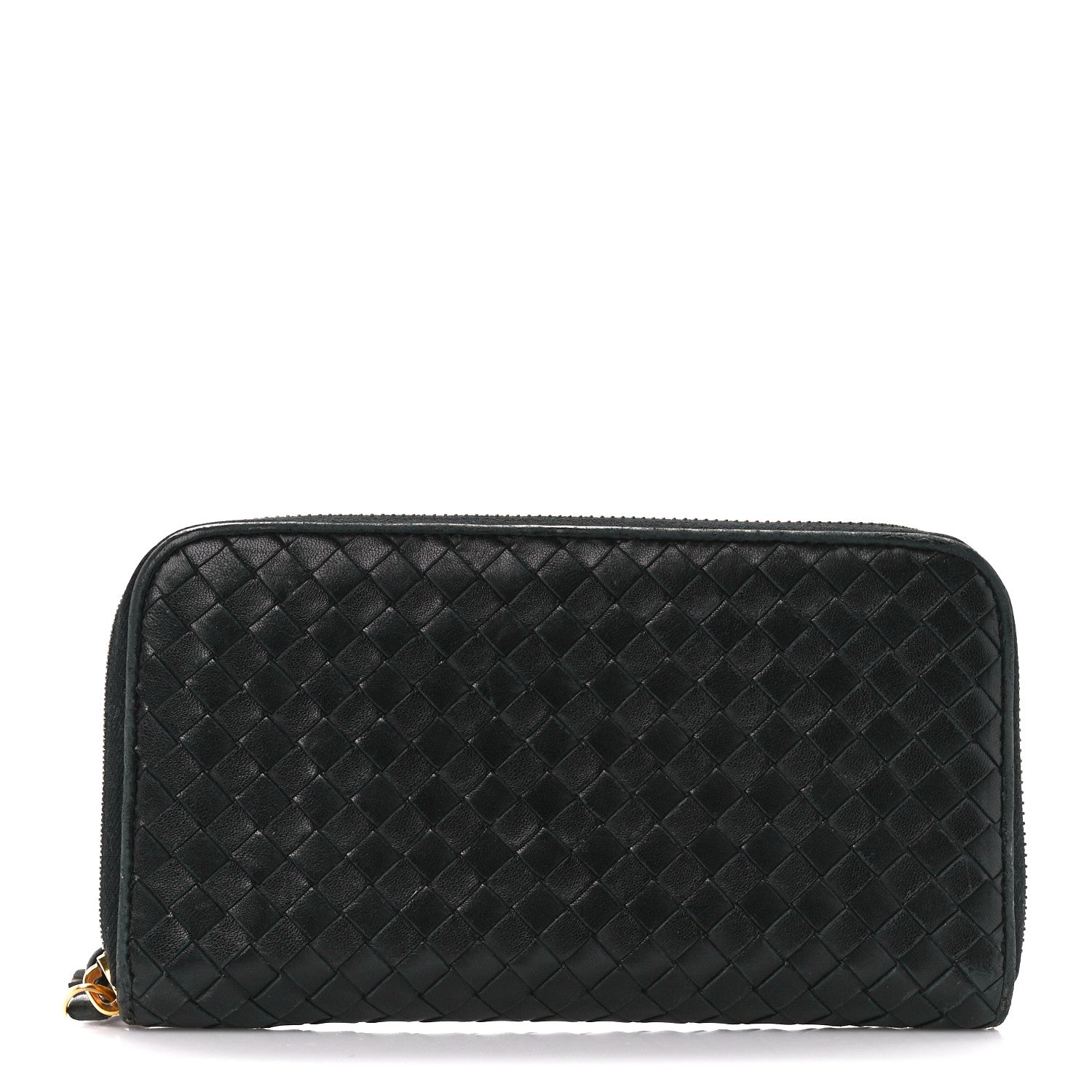 Bottega Veneta Nappa Intrecciato Zip Around Wallet Black 1 of 11