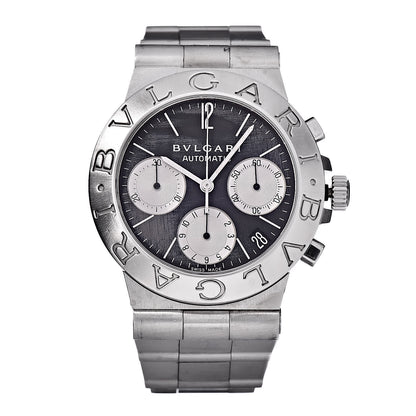 Bulgari Stainless Steel 35mm Diagono Chronograph Automatic Watch Black 1 of 6