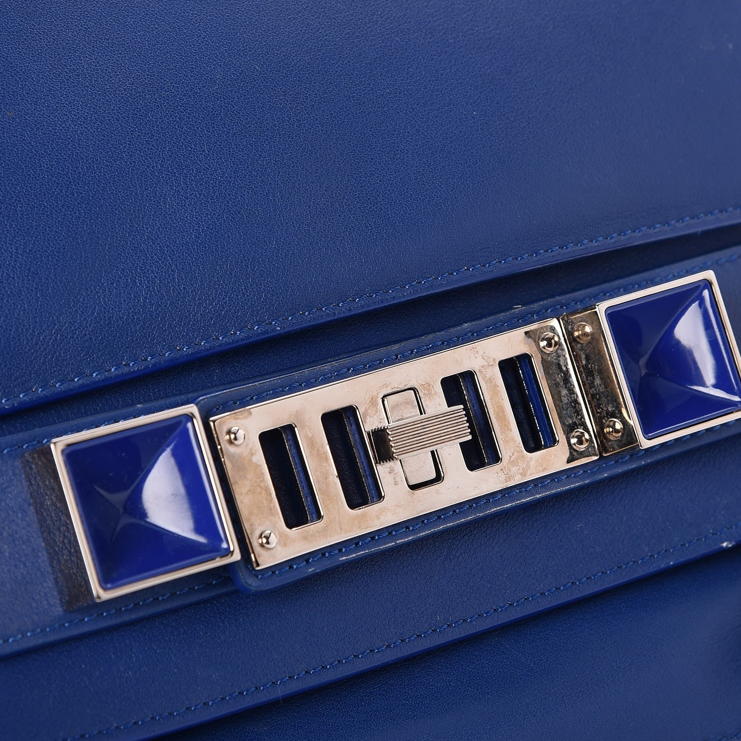 Proenza Schouler Smooth Calf PS11 Classic Shoulder Bag Royal Blue 13 of 16
