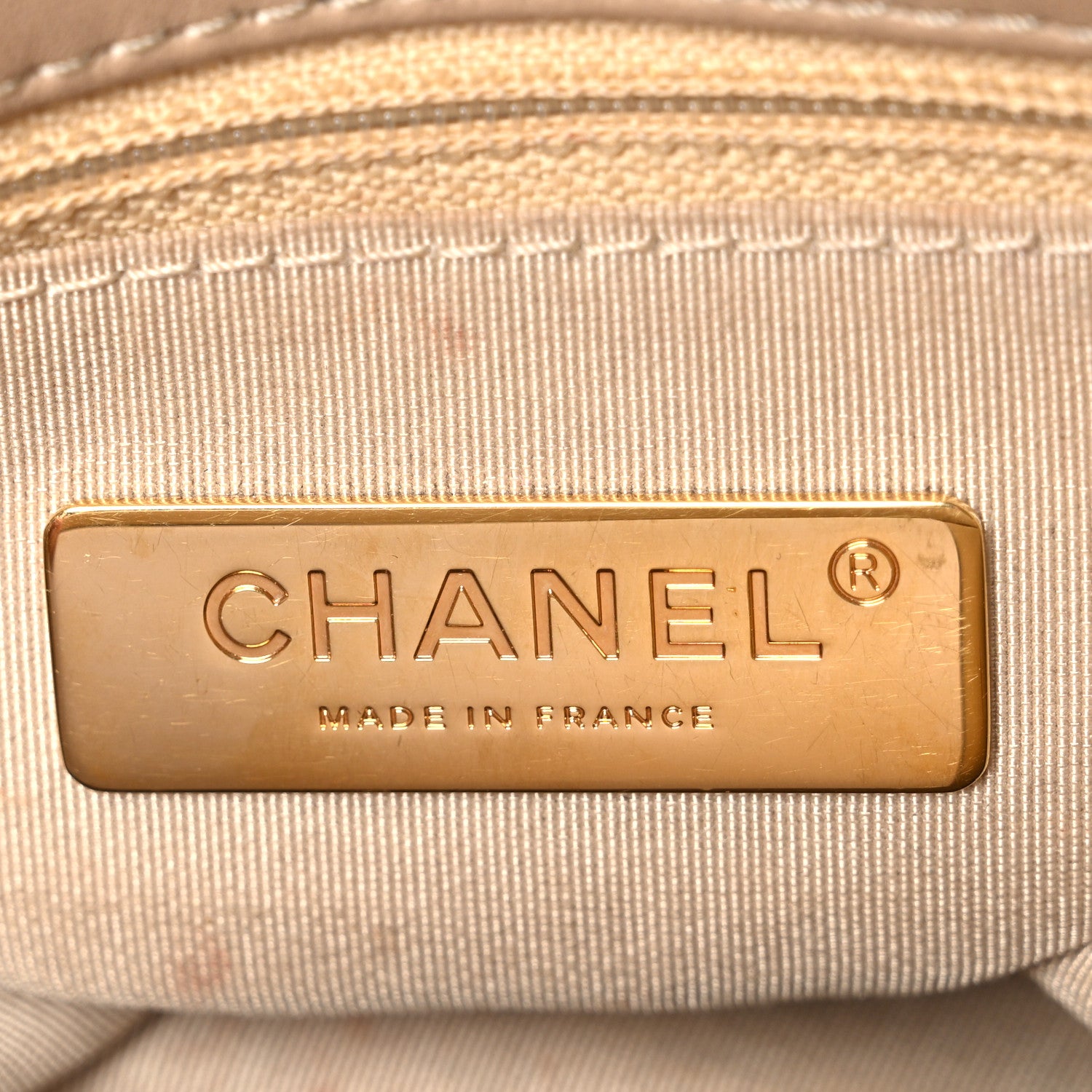 Chanel Lambskin Quilted Large Chanel 19 Flap Beige 6 of 11