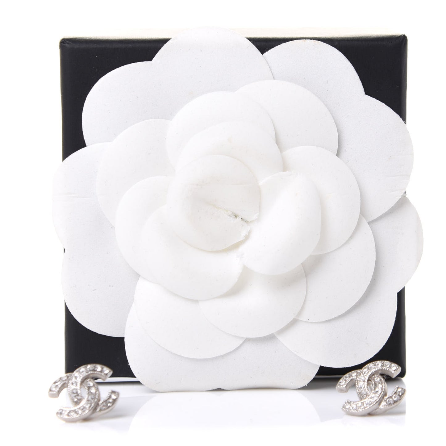 Crystal Mini Timeless CC Earrings Silver