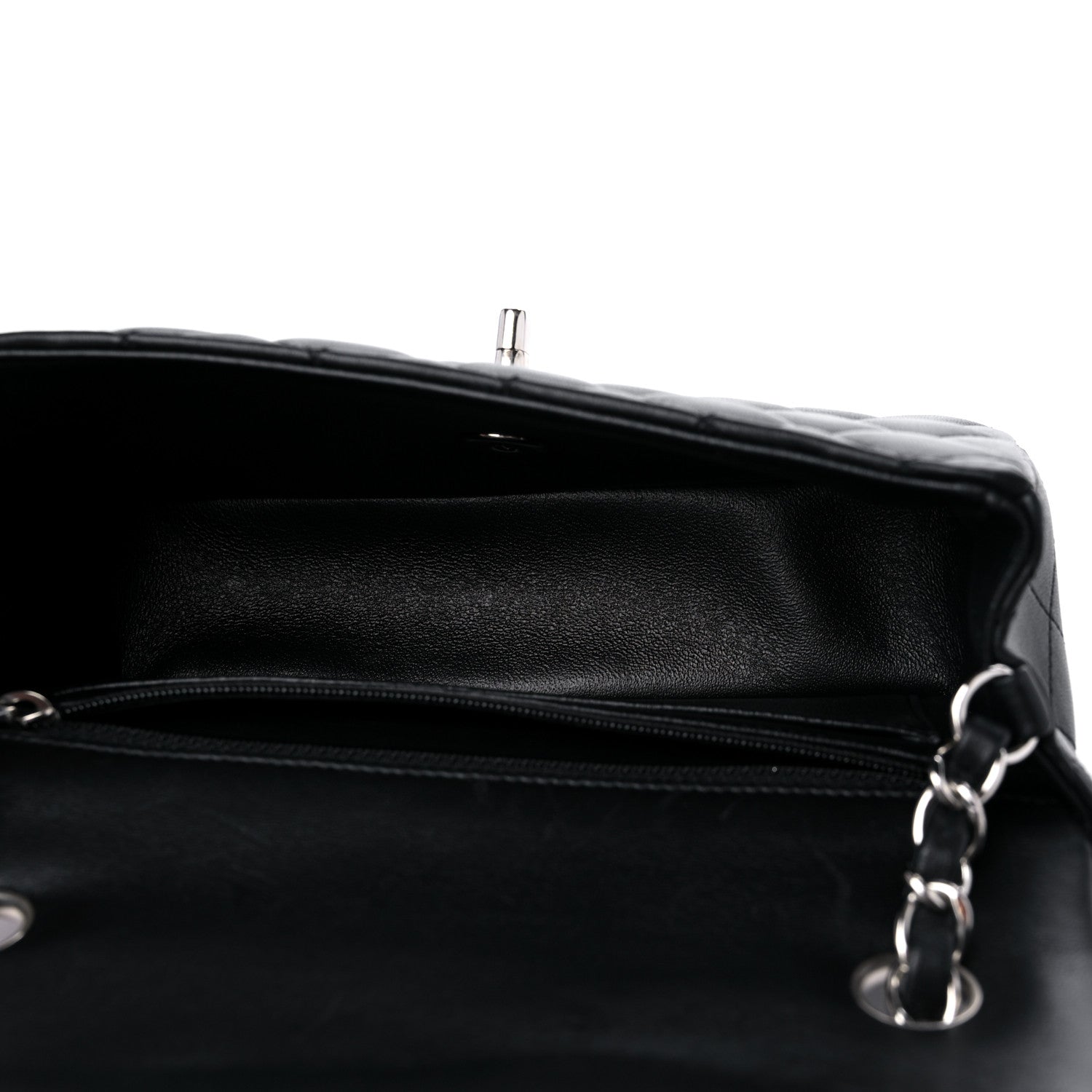 Chanel Lambskin Quilted Mini Rectangular Flap Black 5 of 11