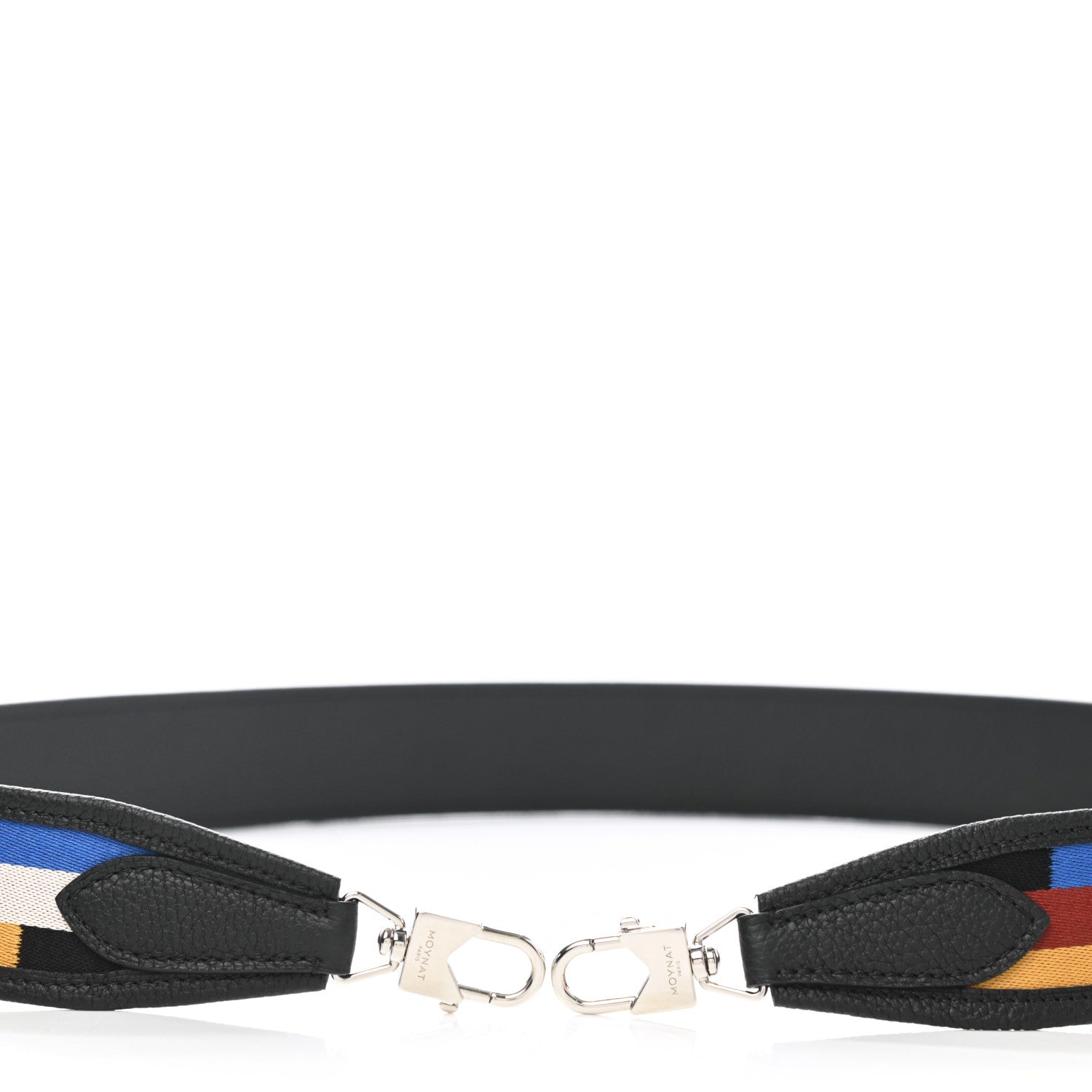 Moynat Canvas Calfskin Across Strap Black Multicolor 5 of 5