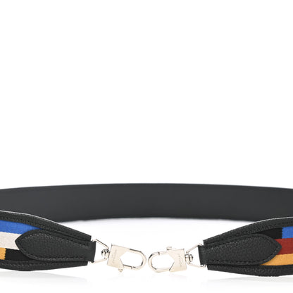 Moynat Canvas Calfskin Across Strap Black Multicolor 5 of 5