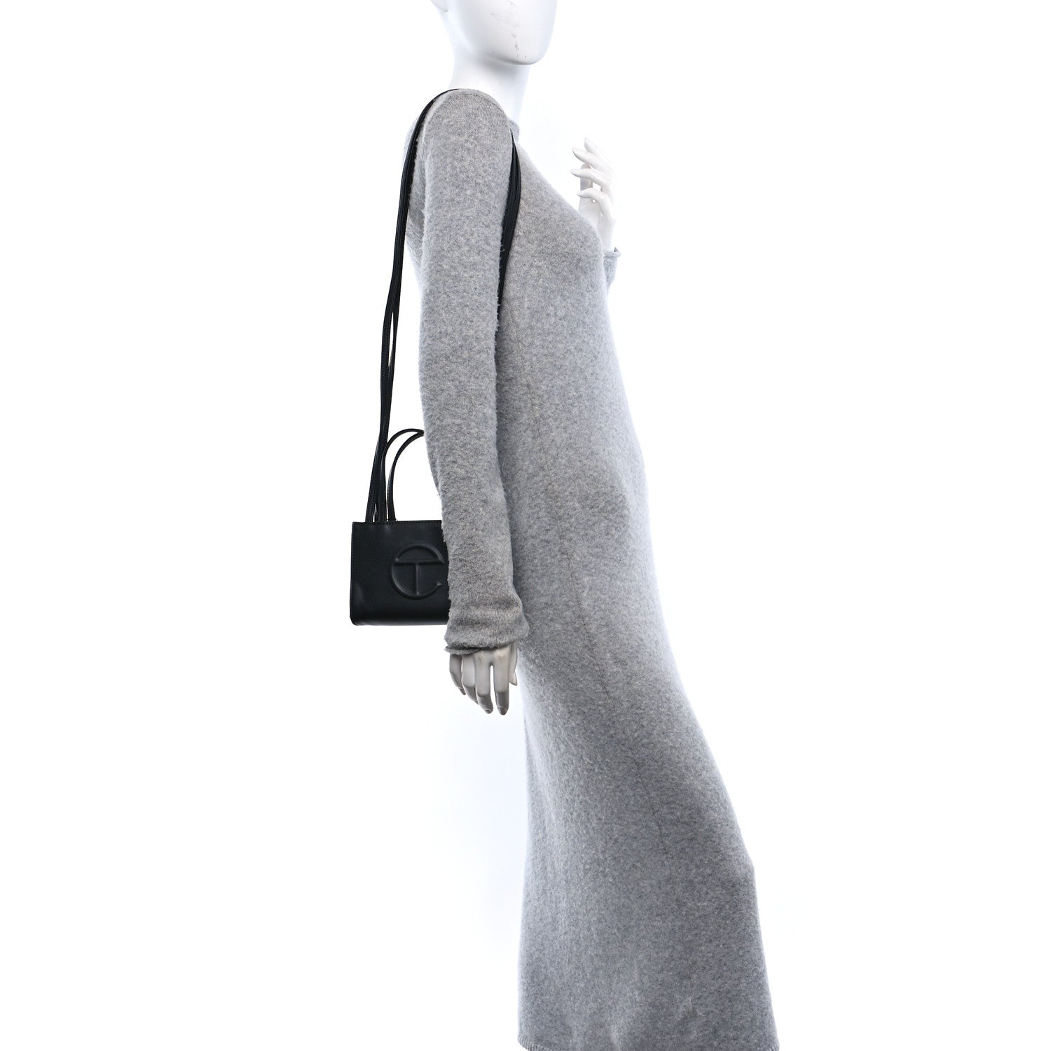 Telfar Vegan Leather Small Shopping Bag Black 2 of 10