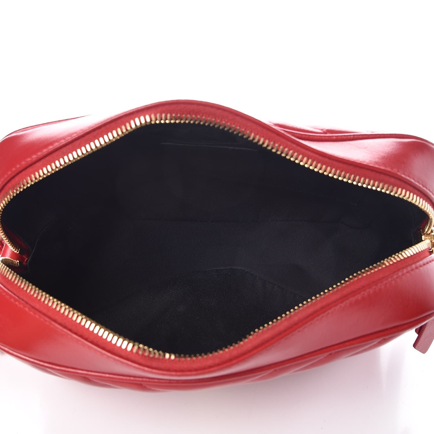 Saint Laurent Calfskin Matelasse Monogram Lou Camera Bag Red 5 of 7