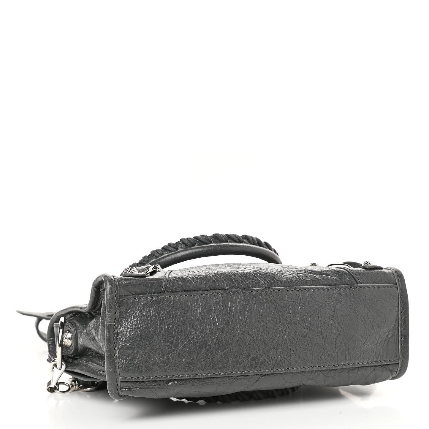 Agneau Giant 12 Silver Hardware Mini City Gris Fossile Anthracite