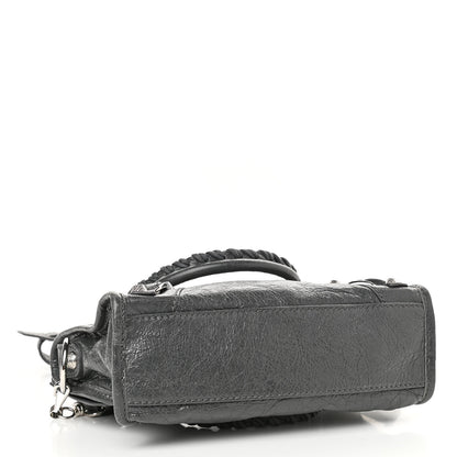 Balenciaga Agneau Giant 12 Silver Hardware Mini City Gris Fossile Anthracite 4 of 10