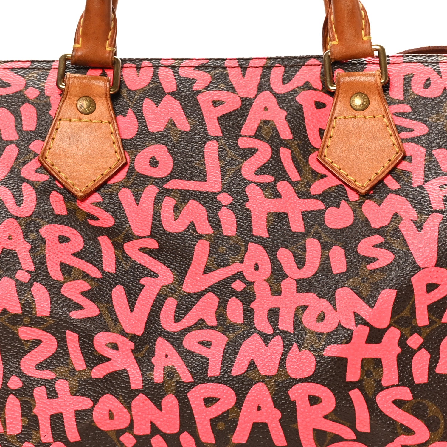Louis Vuitton Monogram Graffiti Speedy 30 Fuchsia 8 of 11