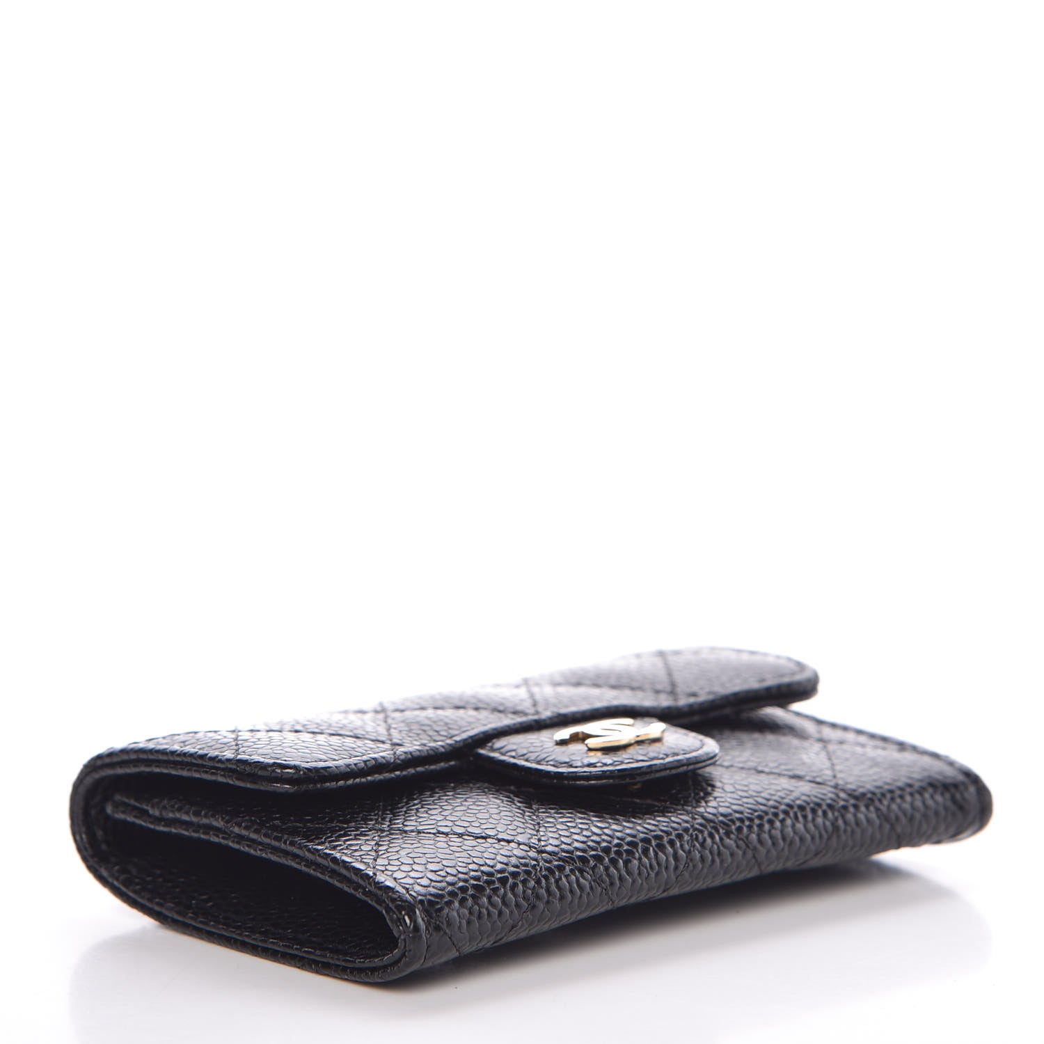 Chanel Caviar Quilted Flap Card Holder Black 4 of 11