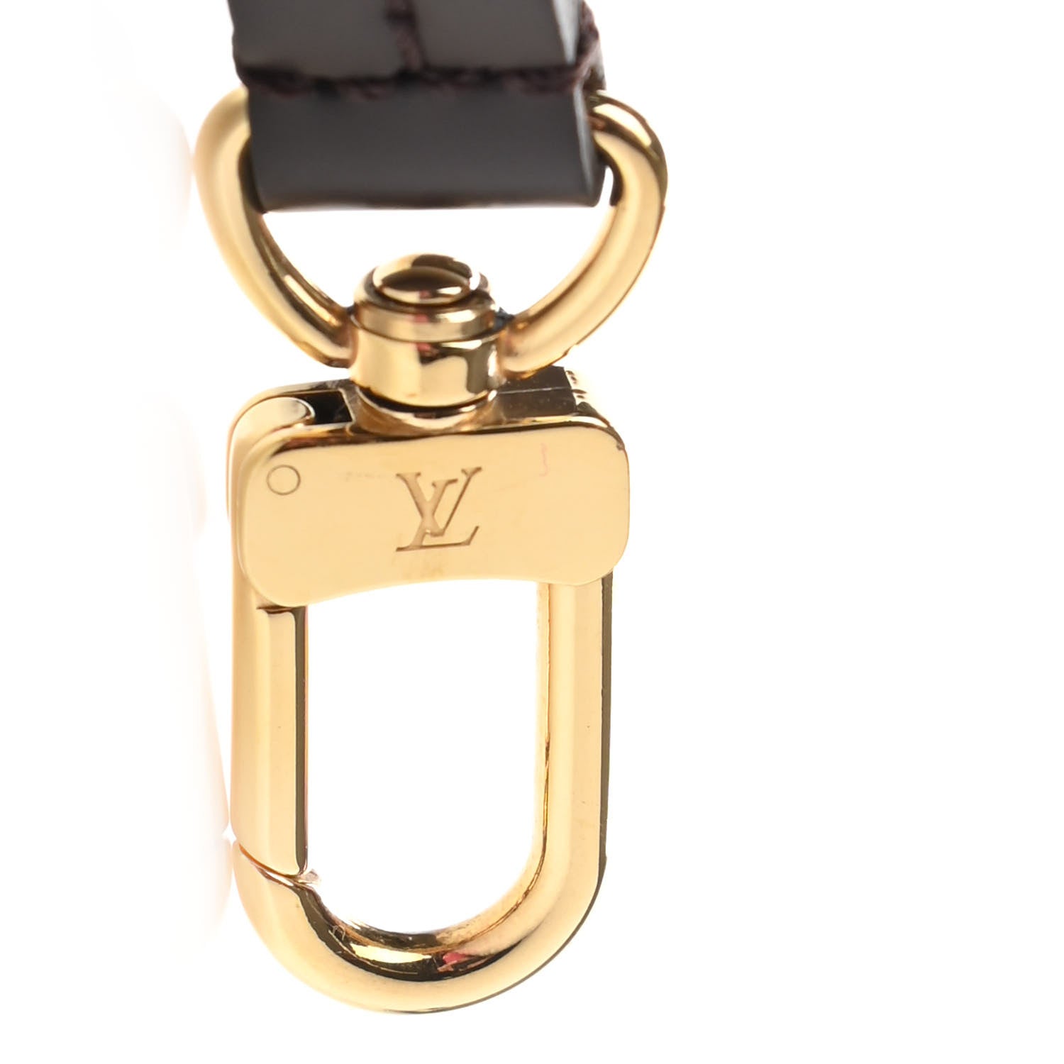Louis Vuitton Calfskin 12mm Favorite Long Strap Brown 3 of 4