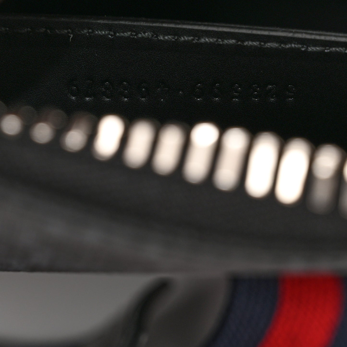 GG Supreme Monogram Web Small Flat Messenger Bag Black Grey