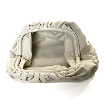 Bottega Veneta Smooth Butter Calf The Pouch Oversized Clutch Mist 5 of 23