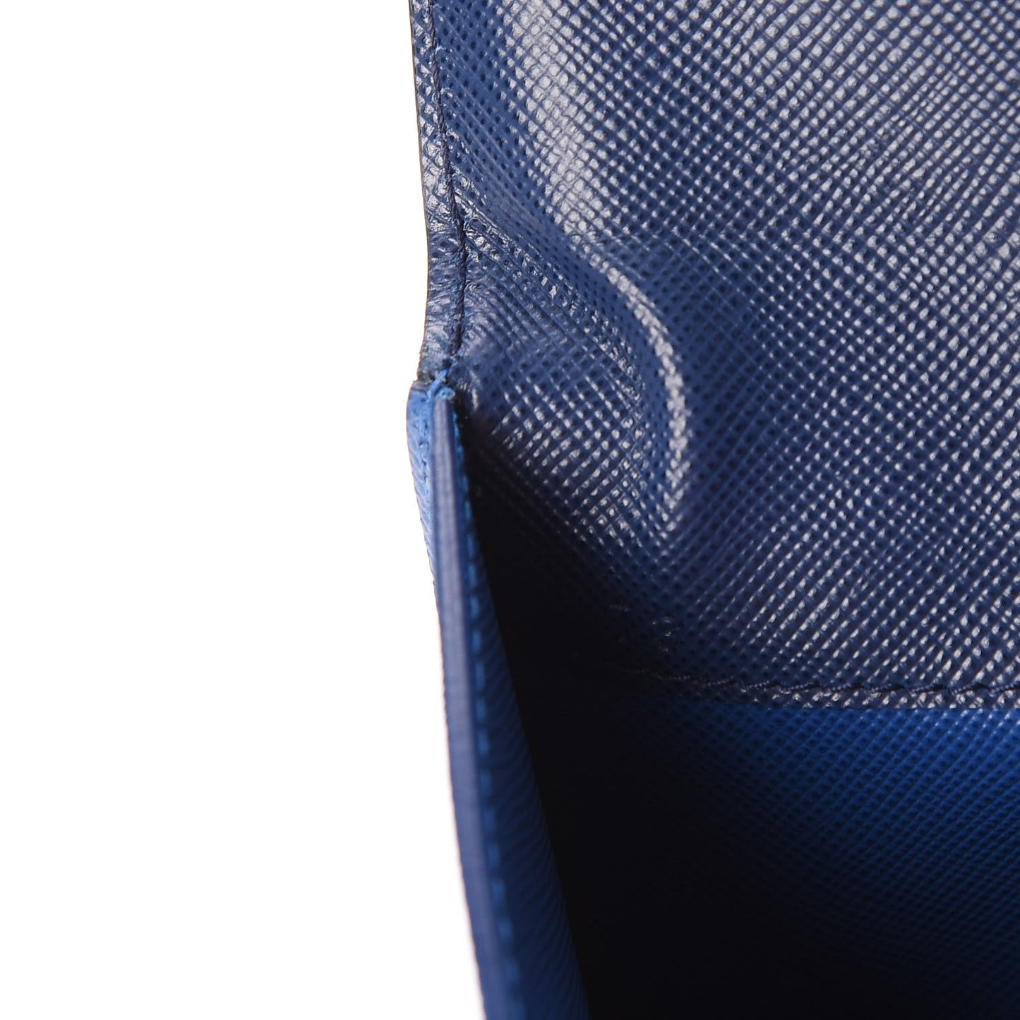 Saffiano Bi-Color Envelope Wallet Bluette Azzurro