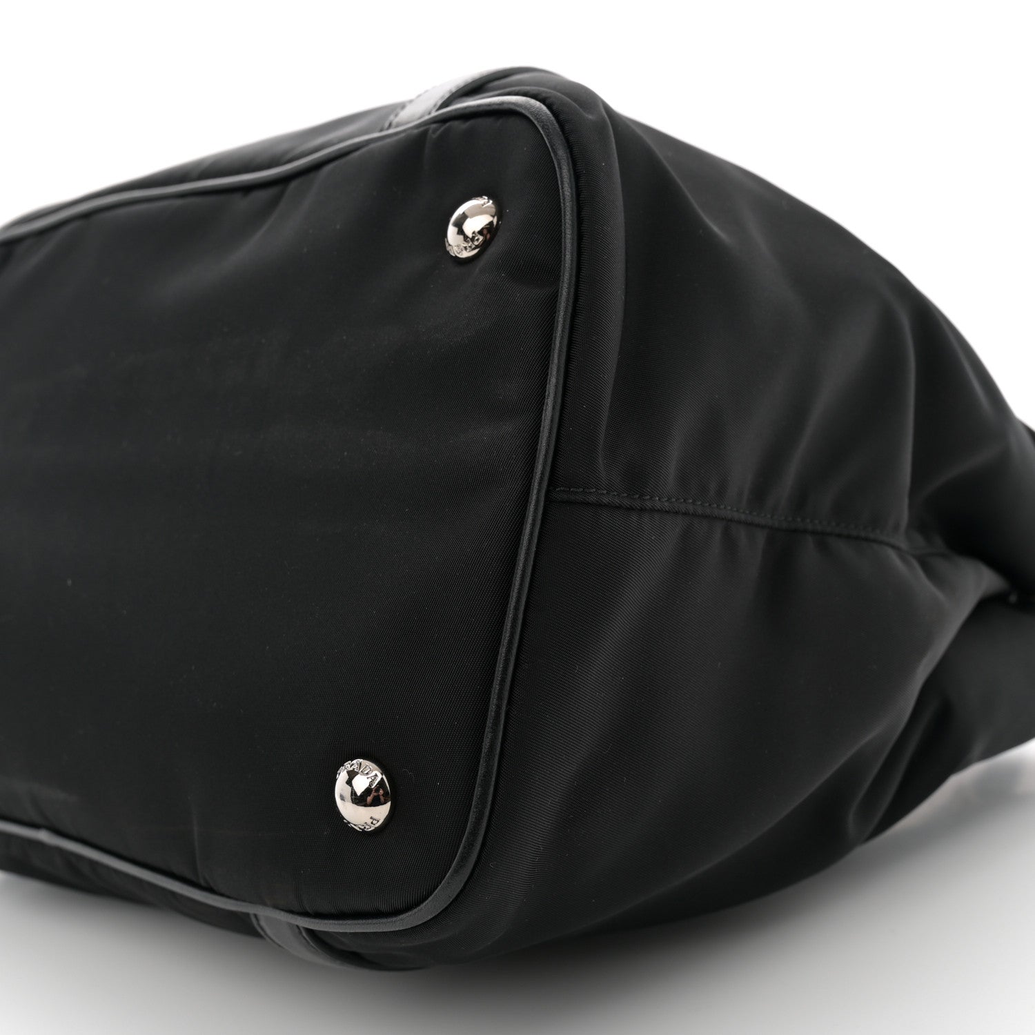 Prada Tessuto Nylon Soft Calf Small Tote Black 11 of 12