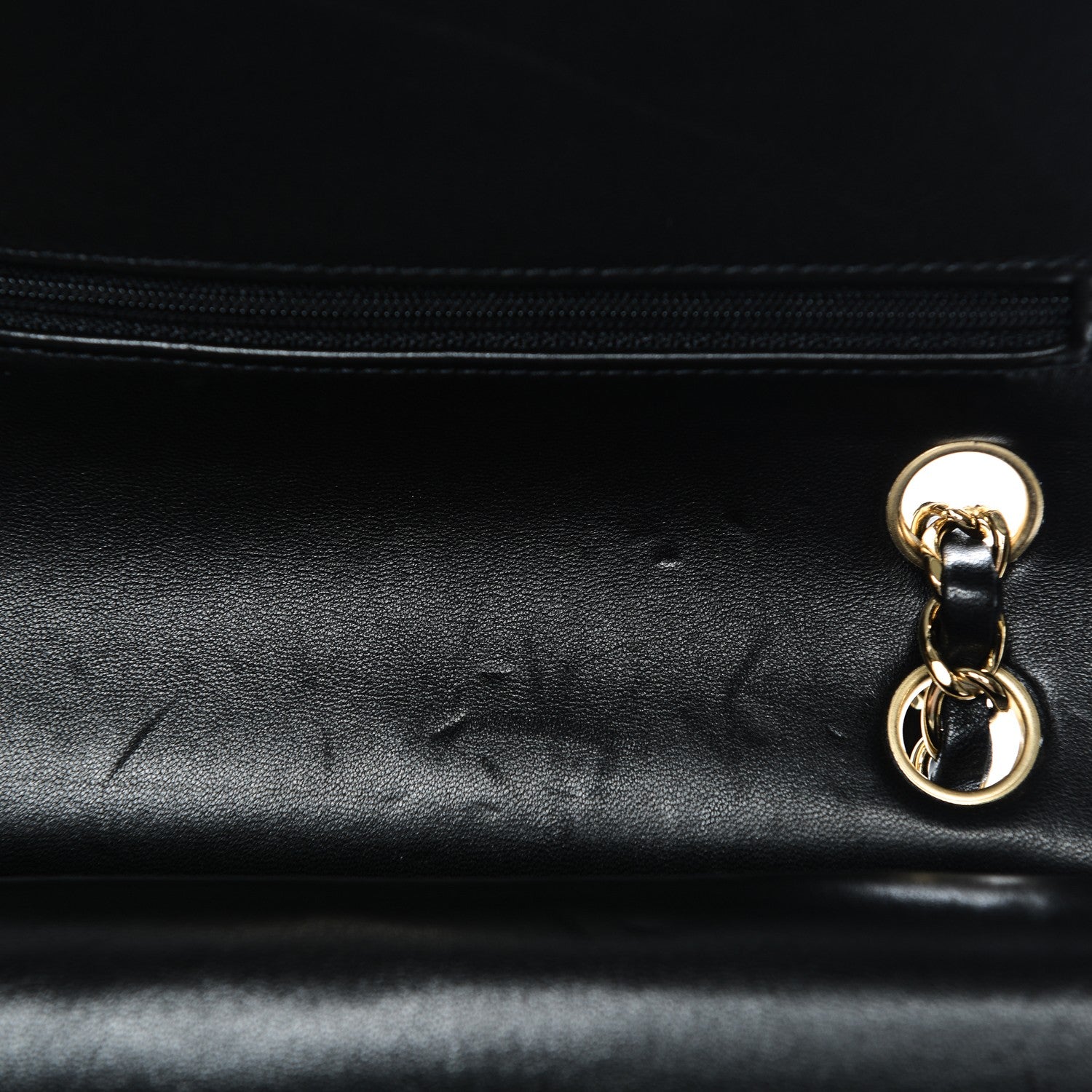 Chanel Lambskin Quilted Medium Double Flap Black 8 of 8