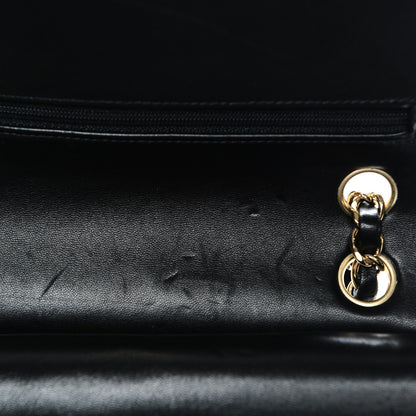 Chanel Lambskin Quilted Medium Double Flap Black 8 of 8