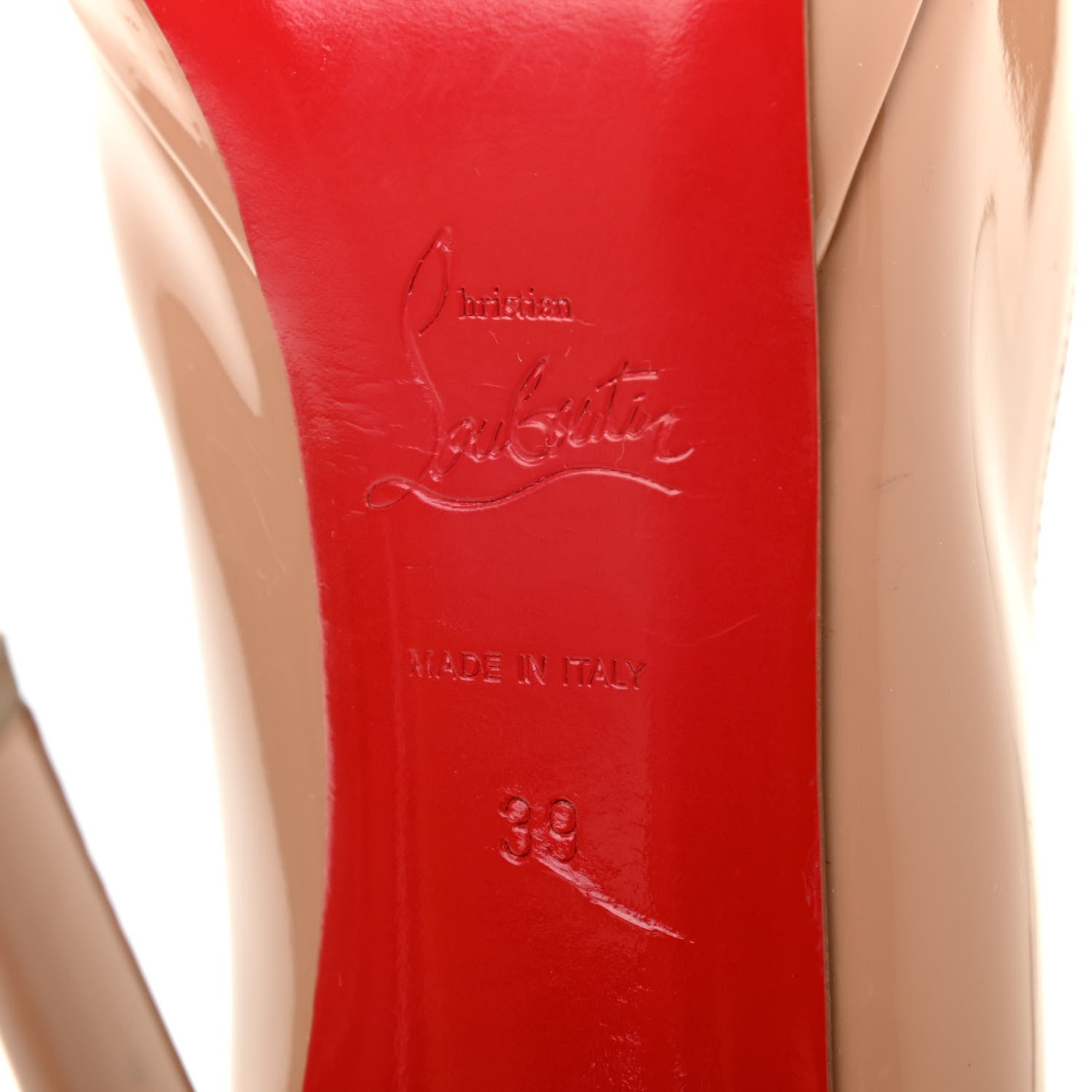 Christian Louboutin Patent New Simple 120 Pumps 39 Nude 6 of 10