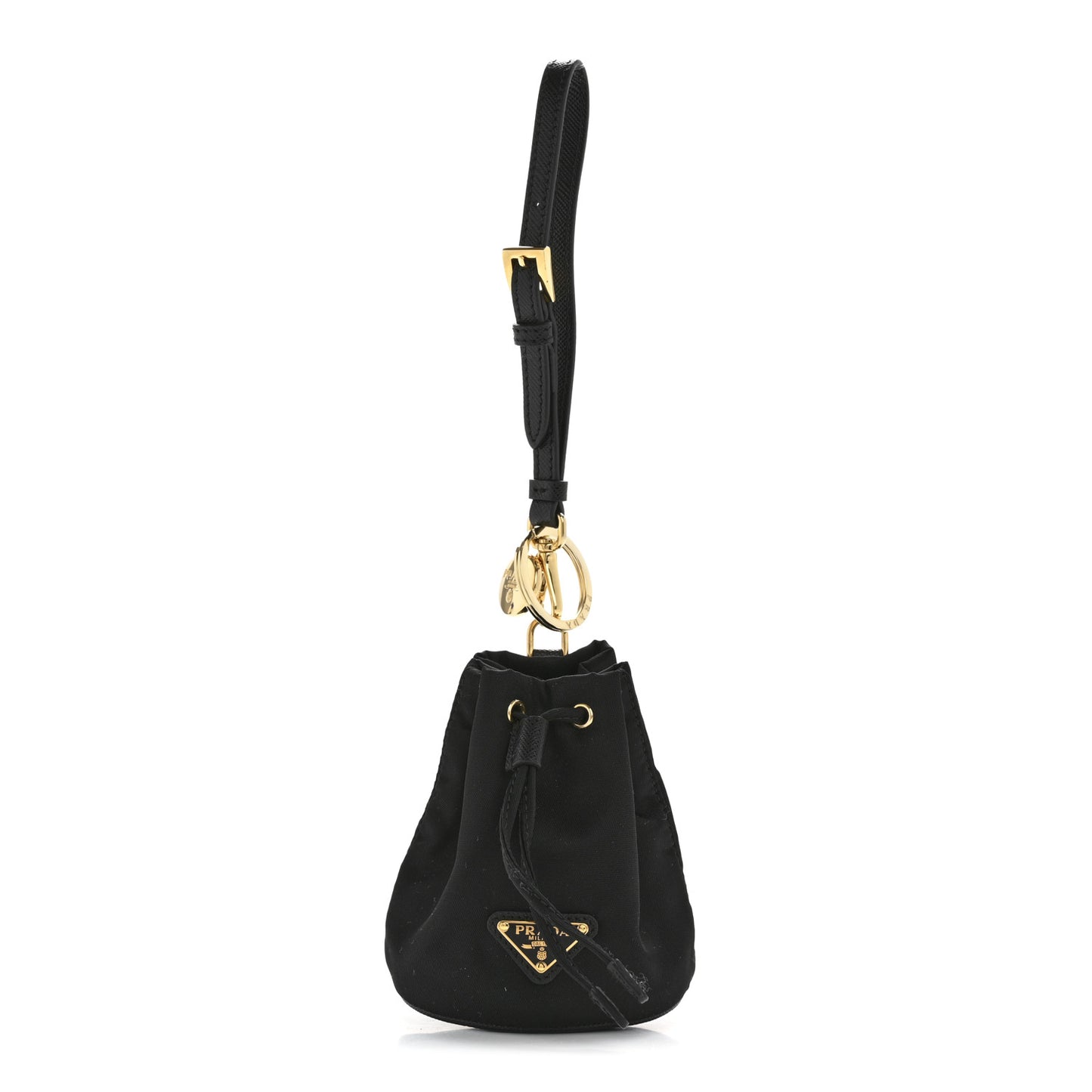 Re-Nylon Mini Icon Keychain Charm Black