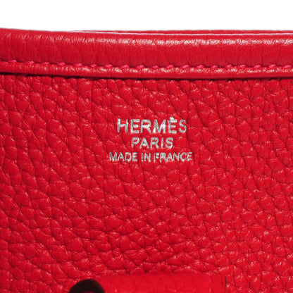 Hermes Taurillon Clemence Evelyne PM III Rouge Casaque 6 of 8