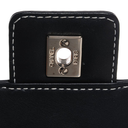 Chanel Lambskin Contrast Stitched Small Single Flap Black 8 of 8