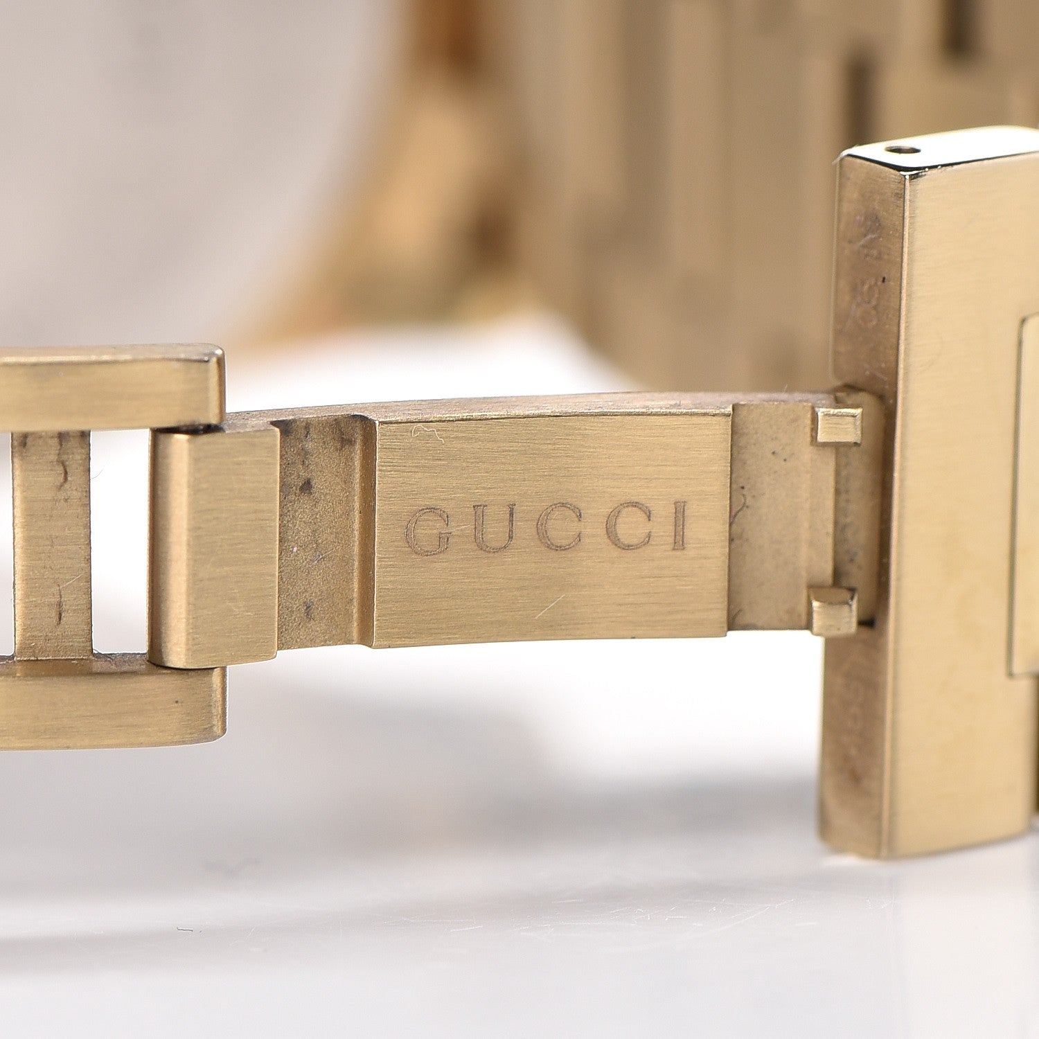 Gucci Stainless Steel 38mm G-Timeless Diamante Quartz Watch Gold 7 of 9