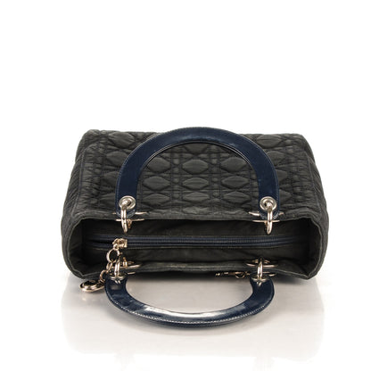 Christian Dior Nylon Cannage Medium Lady Dior Navy 8 of 8