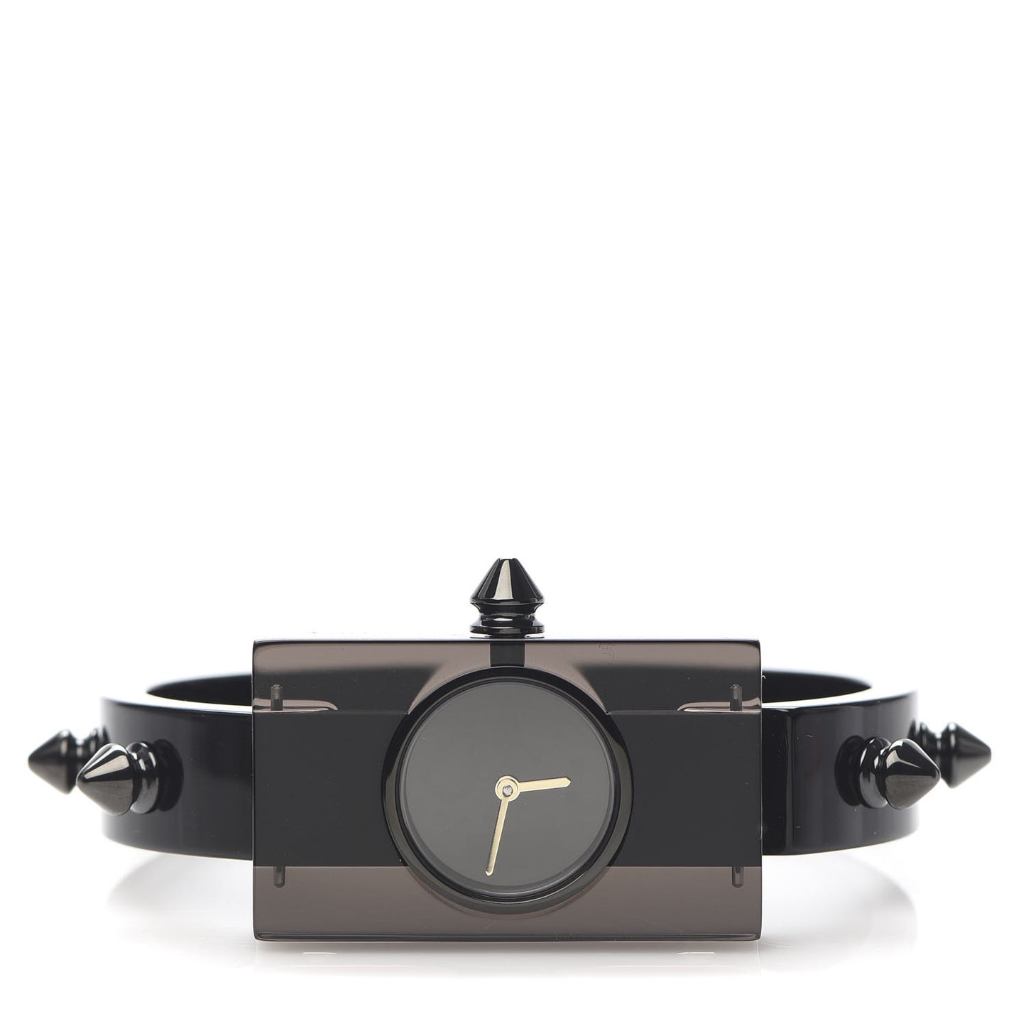 Stainless Steel Plexiglass 24mm Vintage Web Quartz Watch Black