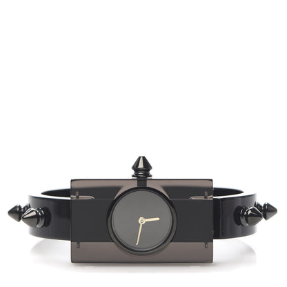 Gucci Stainless Steel Plexiglass 24mm Vintage Web Quartz Watch Black 3 of 8