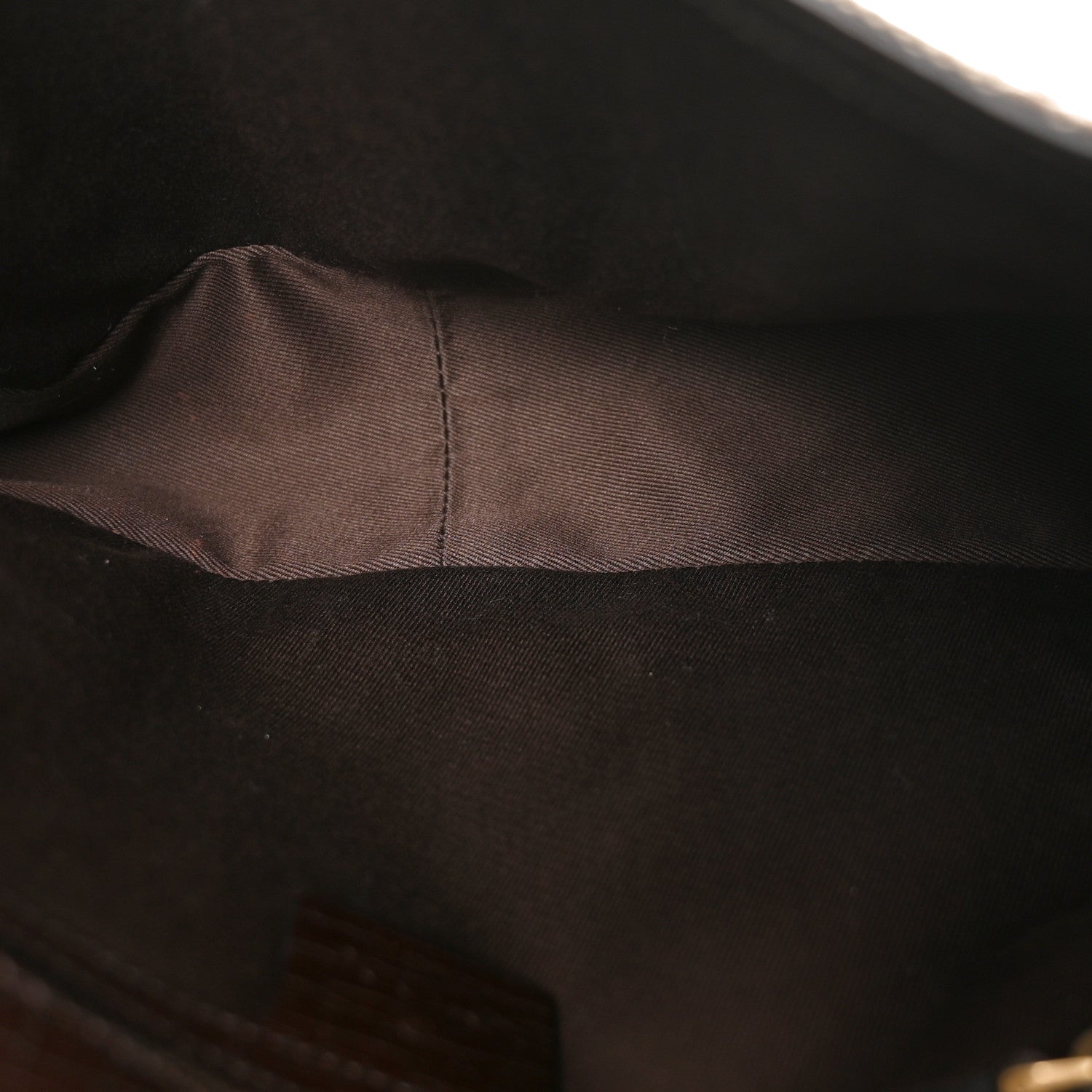 Gucci Monogram Horsebit Chain Flap Shoulder Bag Brown 4 of 9