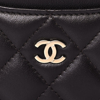 Chanel Lambskin Quilted Card Holder Brown 8 of 9