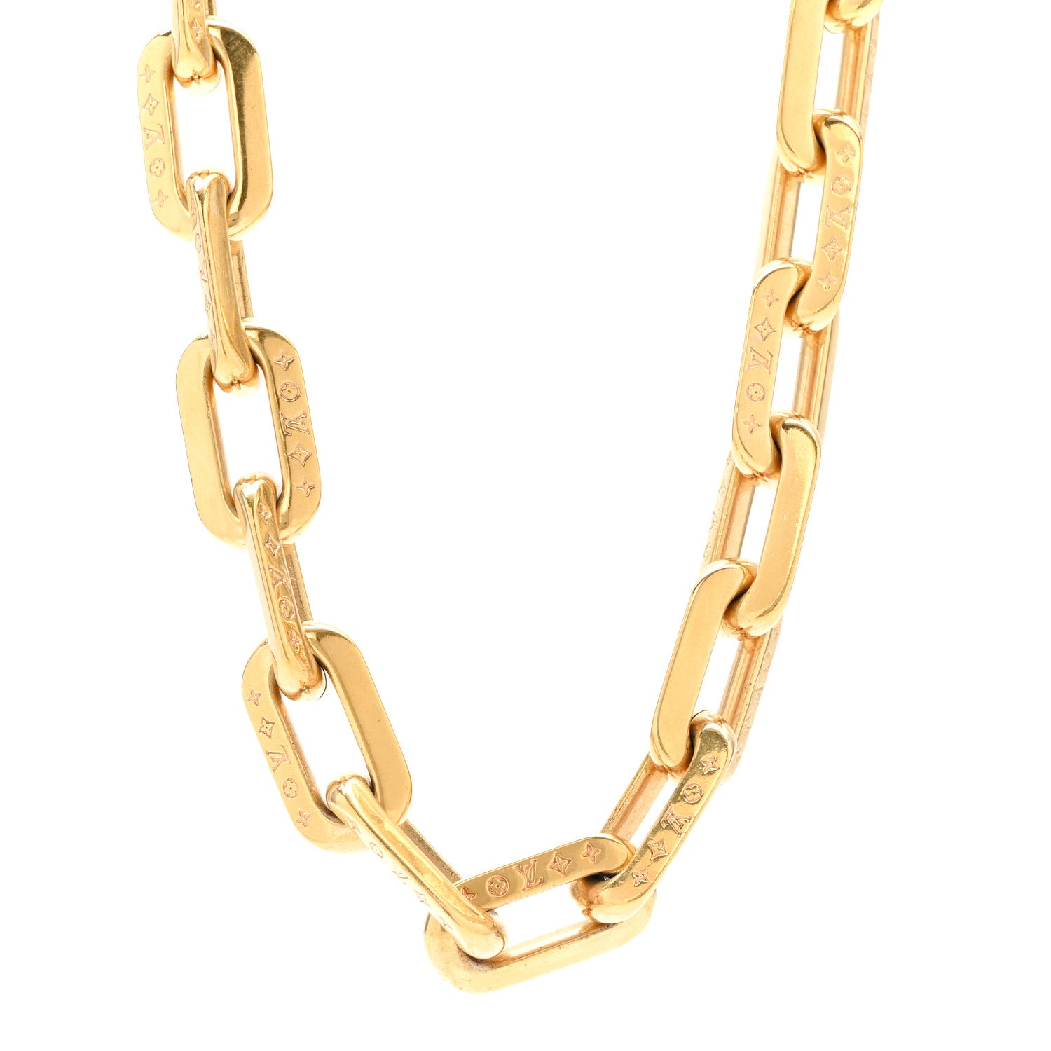 Louis Vuitton LV Edge Necklace MM Gold 1 of 5