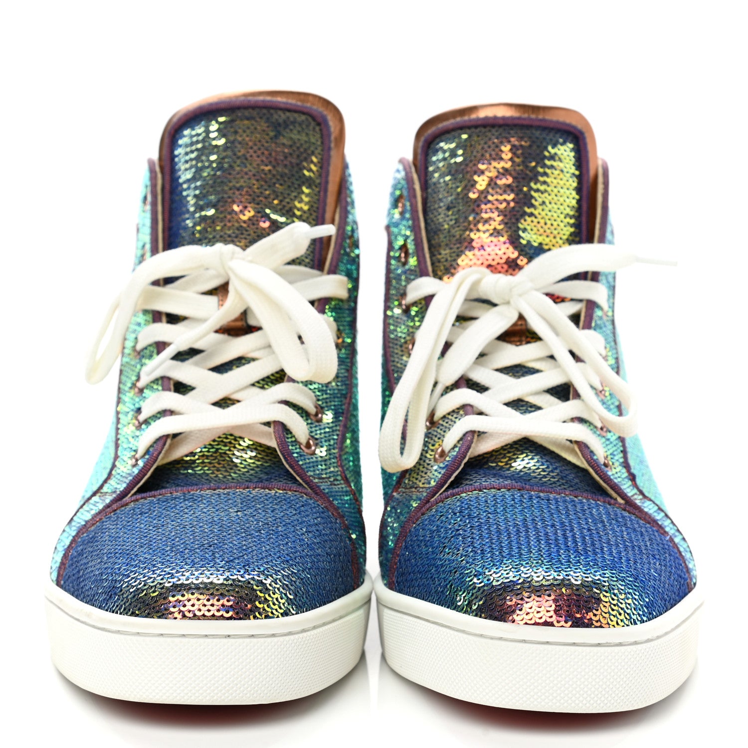 Christian Louboutin Sequin Mens Orlato Flat Sneakers 44 Multicolor 2 of 8