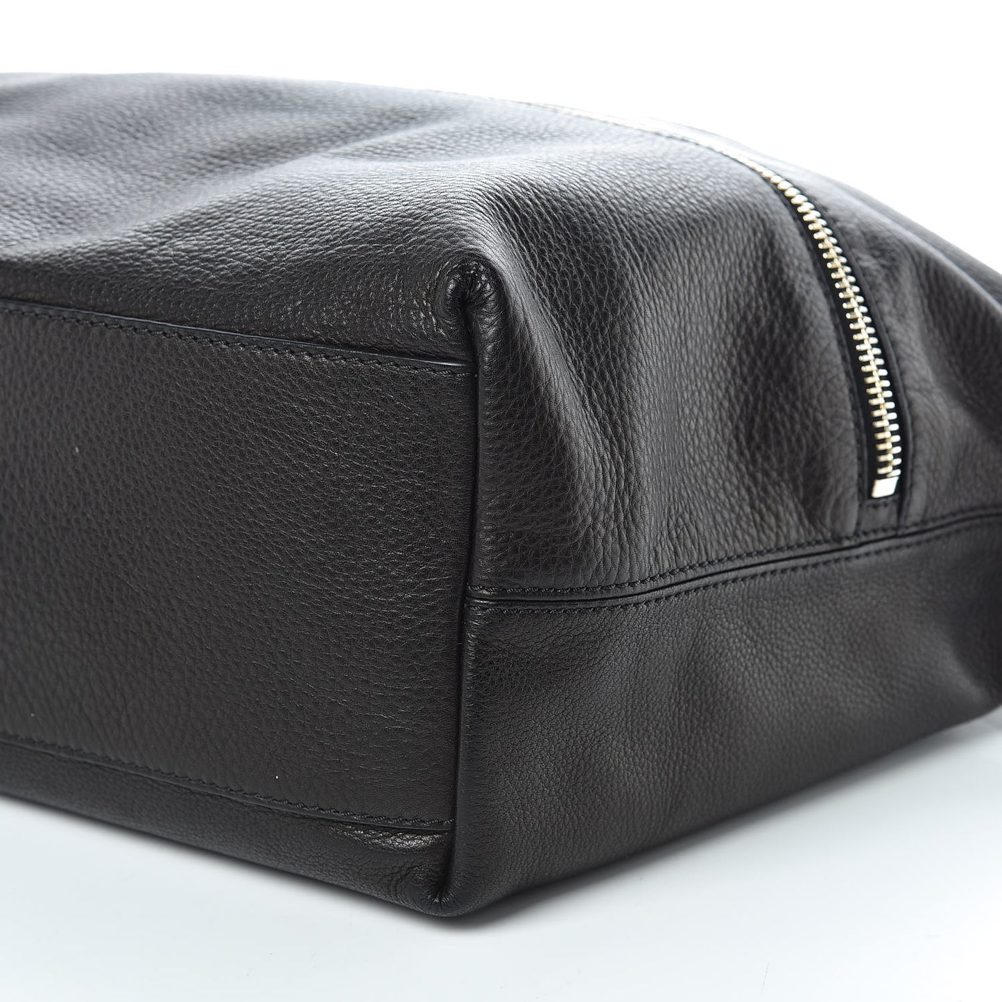 Grained Calfskin Medium Zip Animation Nightingale Black