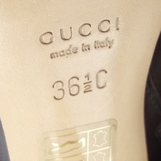 Gucci Leather Knee High Boots 36.5 Chocolate 6 of 9