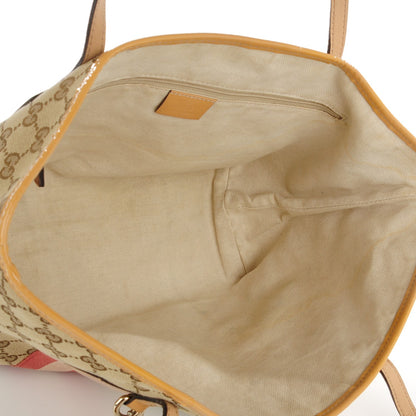 Gucci Monogram Web Medium Jolie Tote Sand 10 of 11