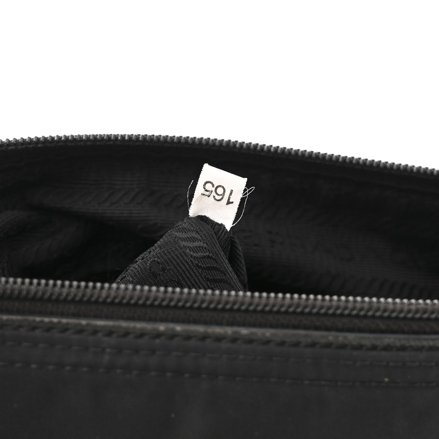 Nylon Flat Messenger Bag Black