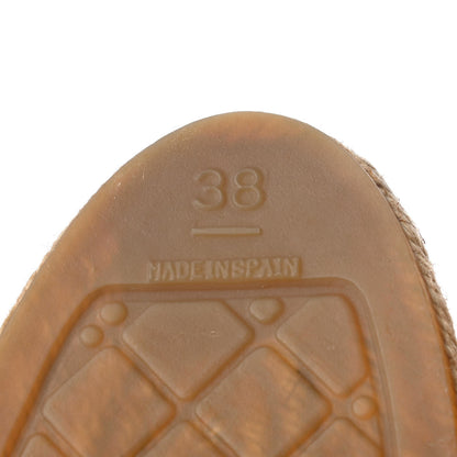 Chanel Lambskin CC Espadrilles 38 Beige Black 8 of 10