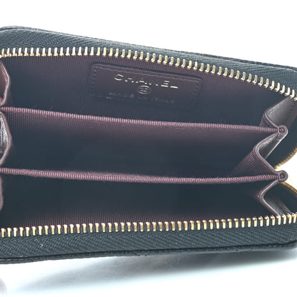 Chanel Caviar Quilted Zip Coin Purse Black 5 of 7
