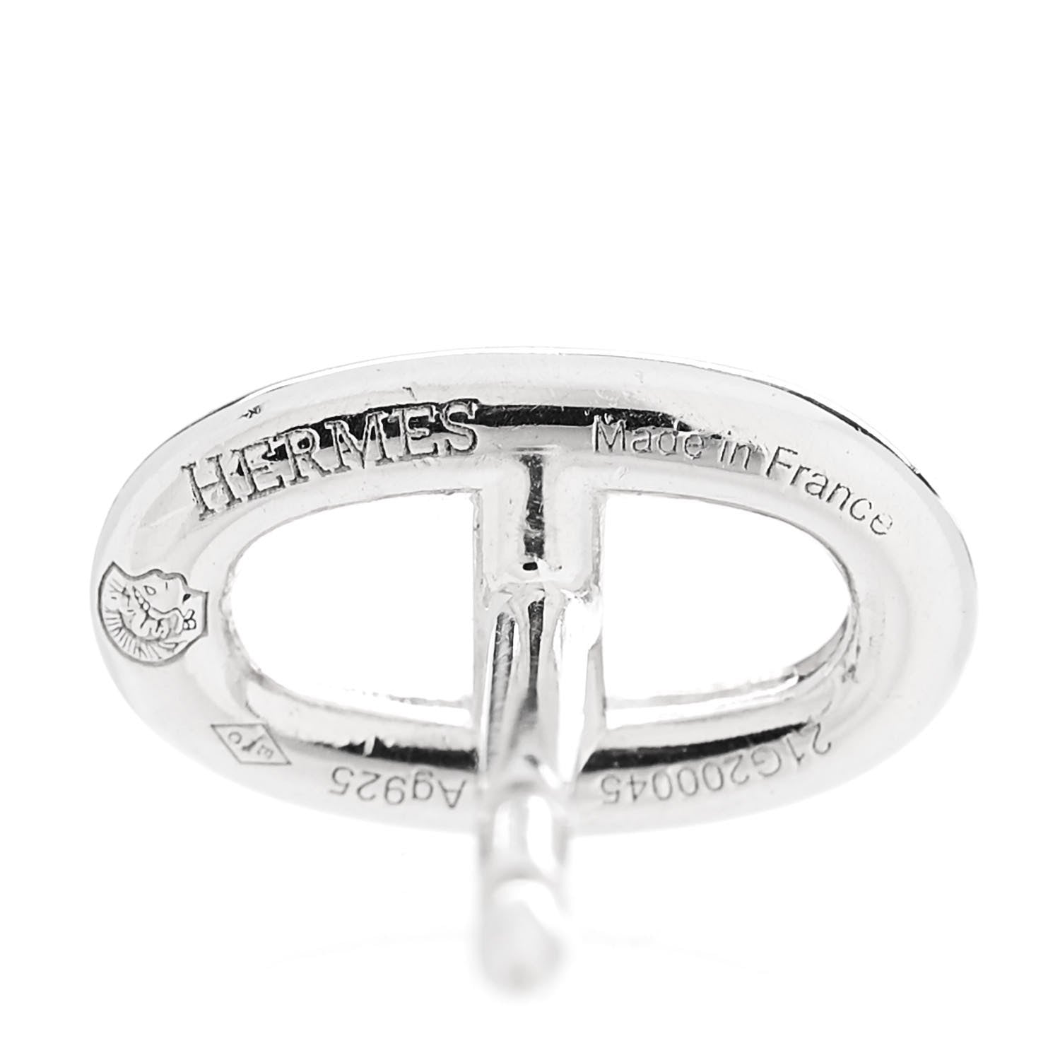 Hermes Sterling Silver TPM Farandole Earrings 4 of 5