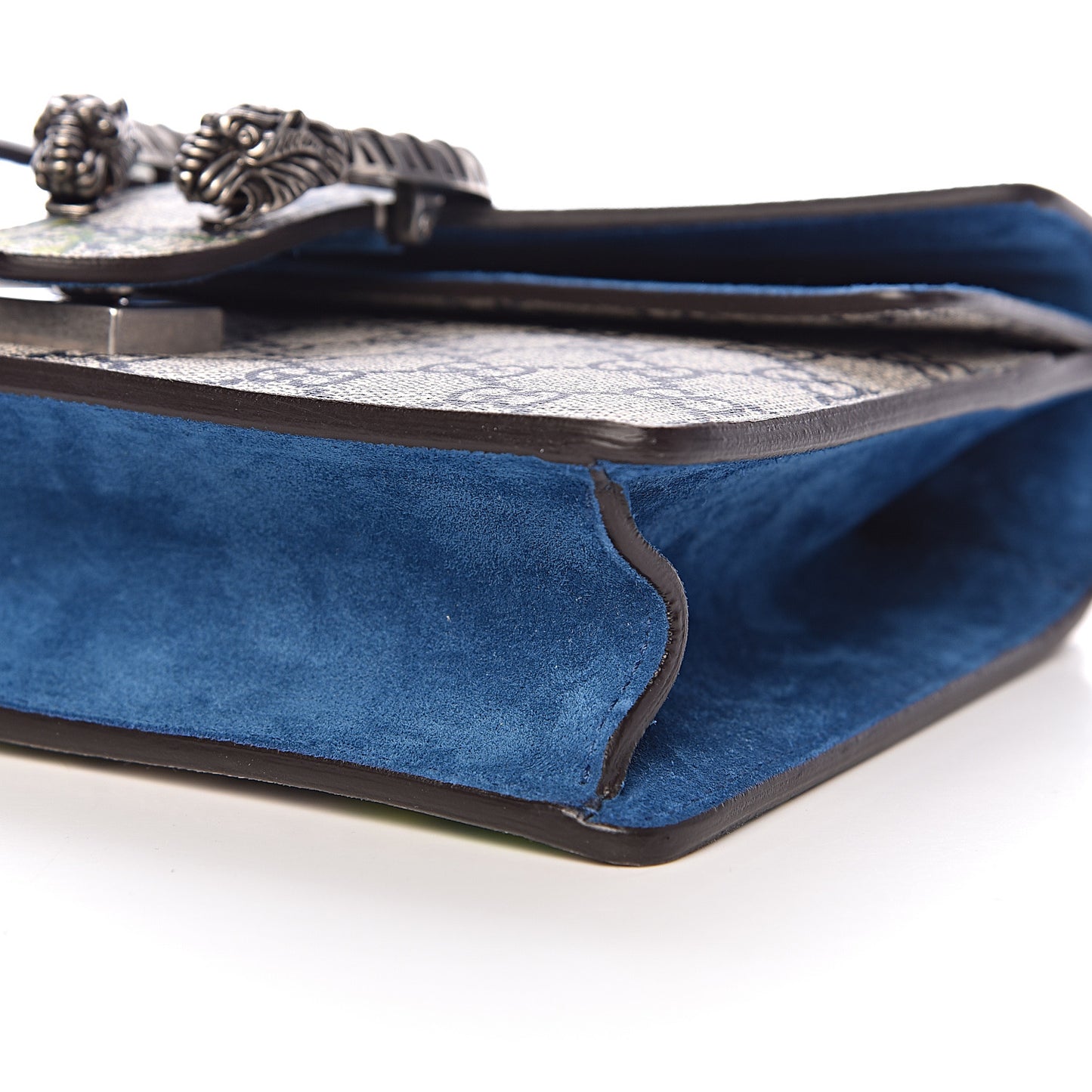 GG Supreme Monogram Blooms Mini Dionysus Shoulder Bag Beige Navy Vintage Blue