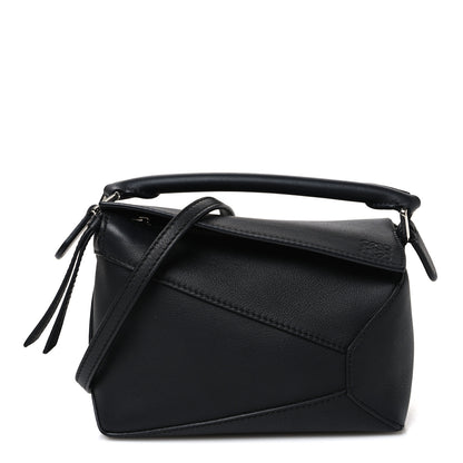 Loewe Calfskin Mini Puzzle Bag Black 1 of 10