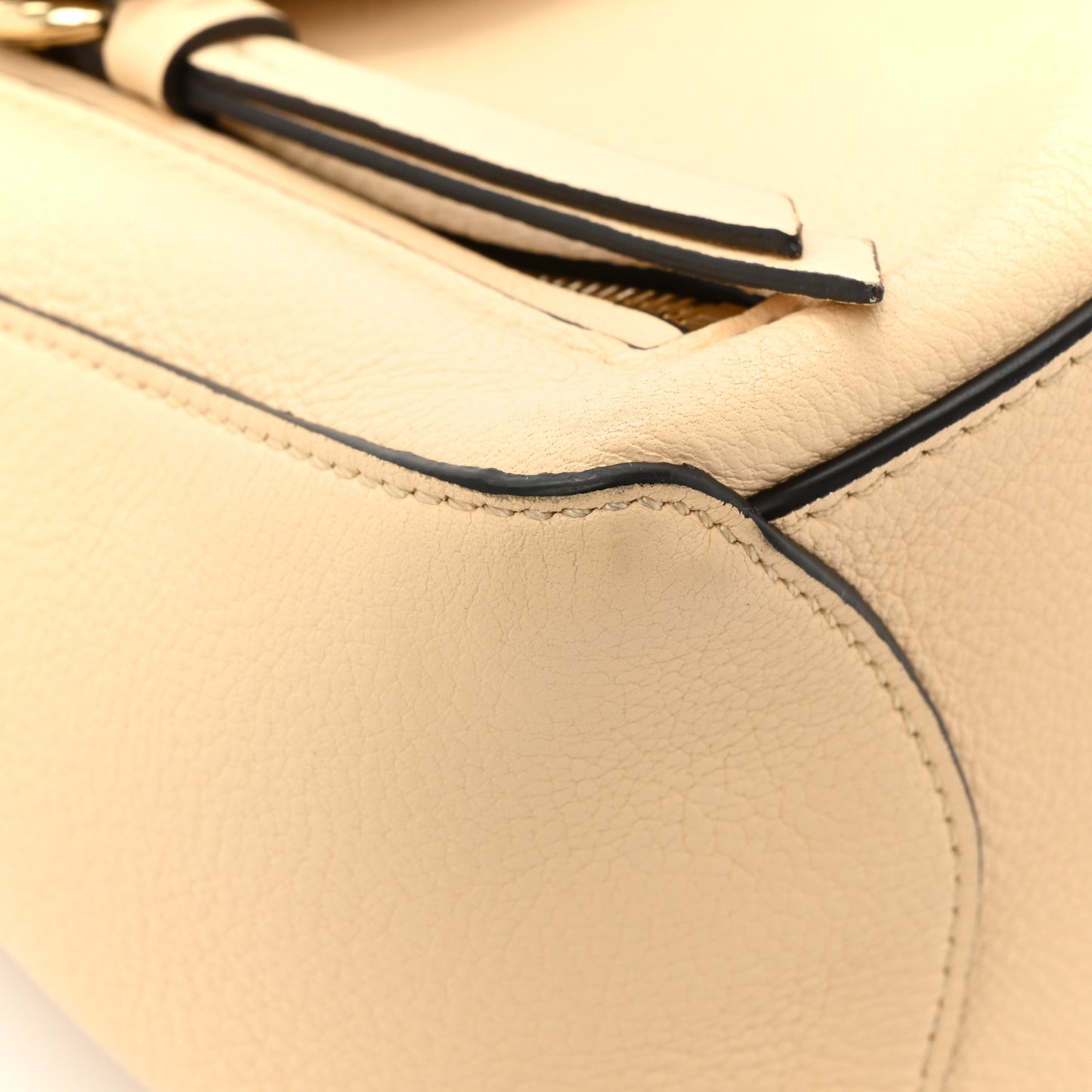 Calfskin Small Faye Day Shoulder Bag Beige