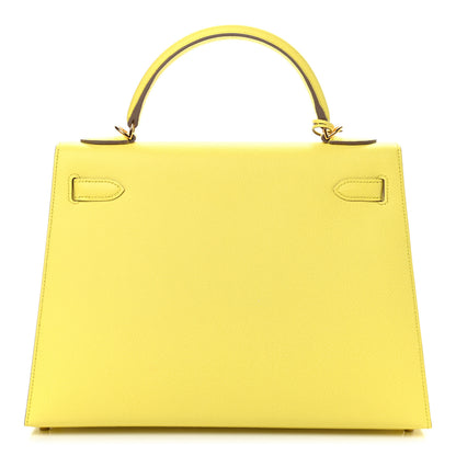 Hermes Epsom Kelly Sellier 32 Soufre 3 of 37