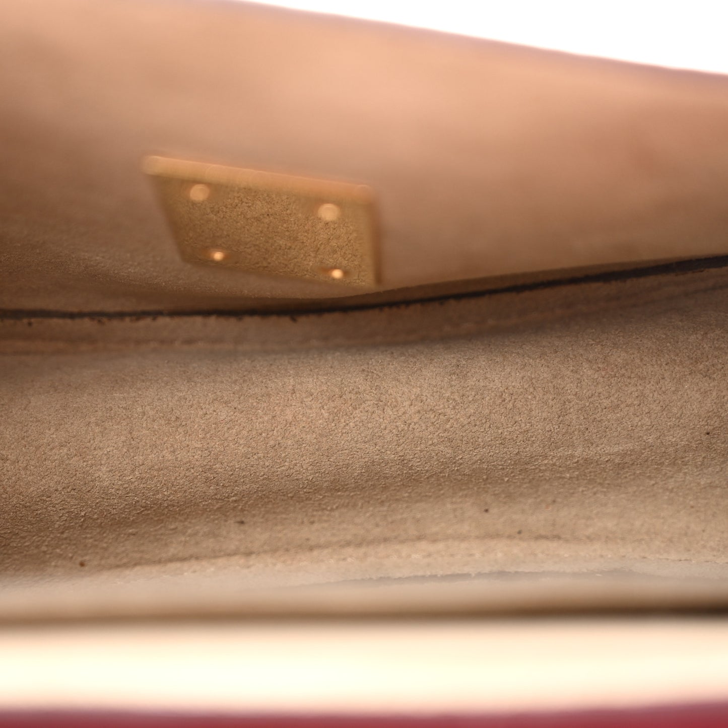 Grained Lambskin Mini Drew Shoulder Bag Plaid Red