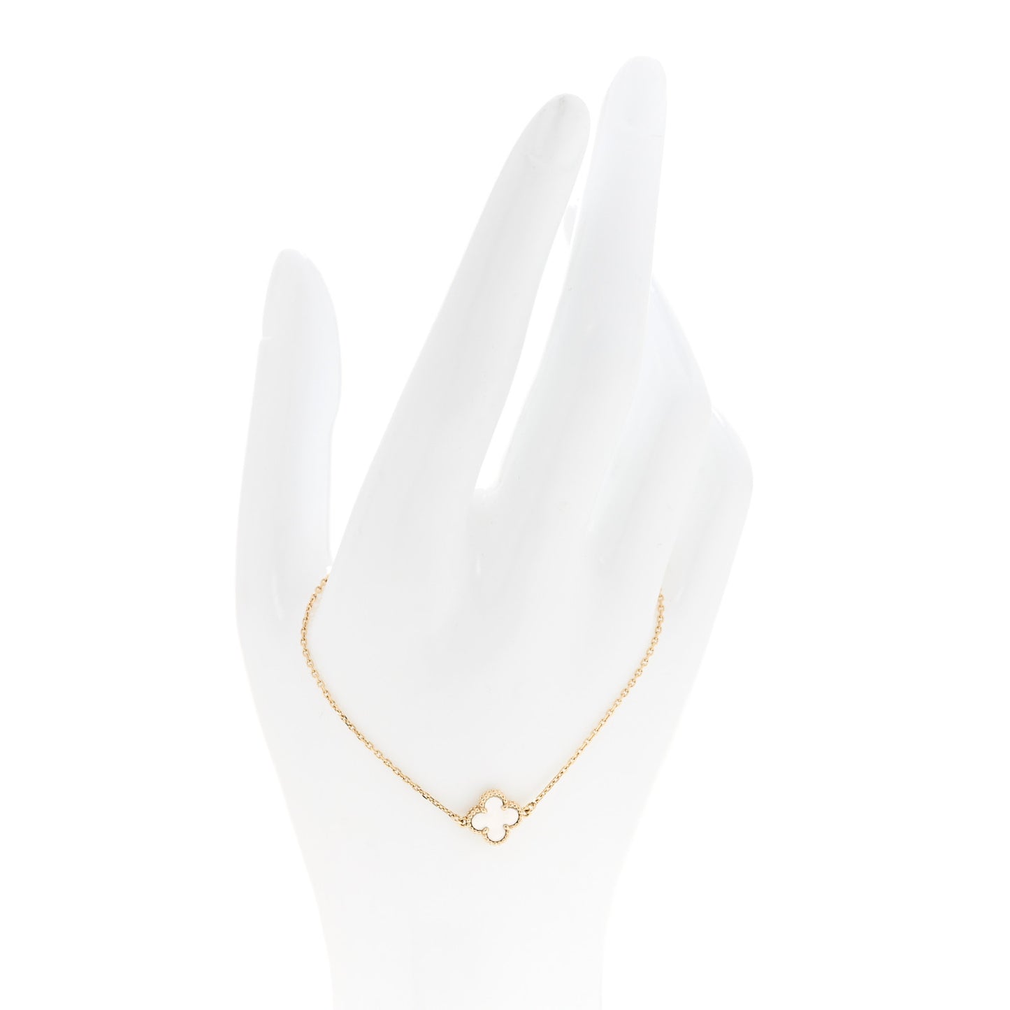 18K Yellow Gold Mother of Pearl Sweet Alhambra Bracelet