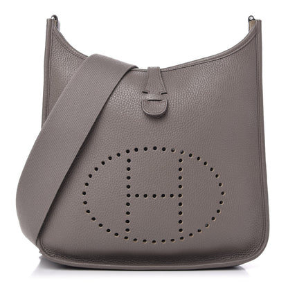 Hermes Taurillon Clemence Evelyne III PM Etain 1 of 10
