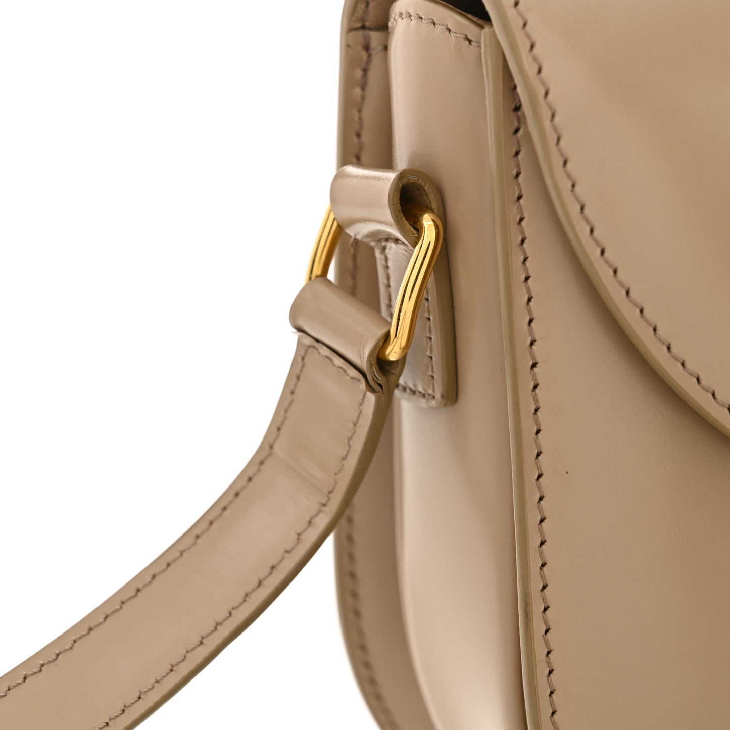Shiny Calfskin Teen Besace Safari