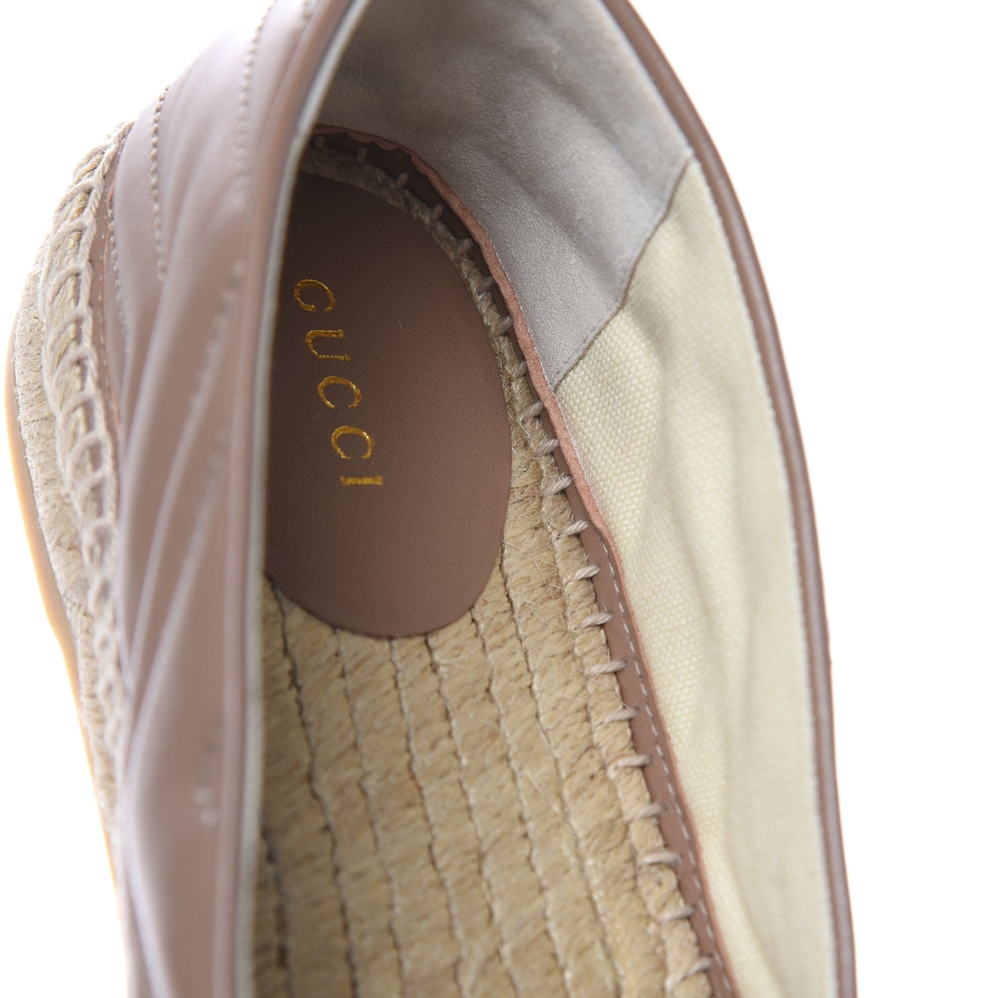 Nappa Matelasse GG Marmont Espadrilles 39 Porcelain Rose